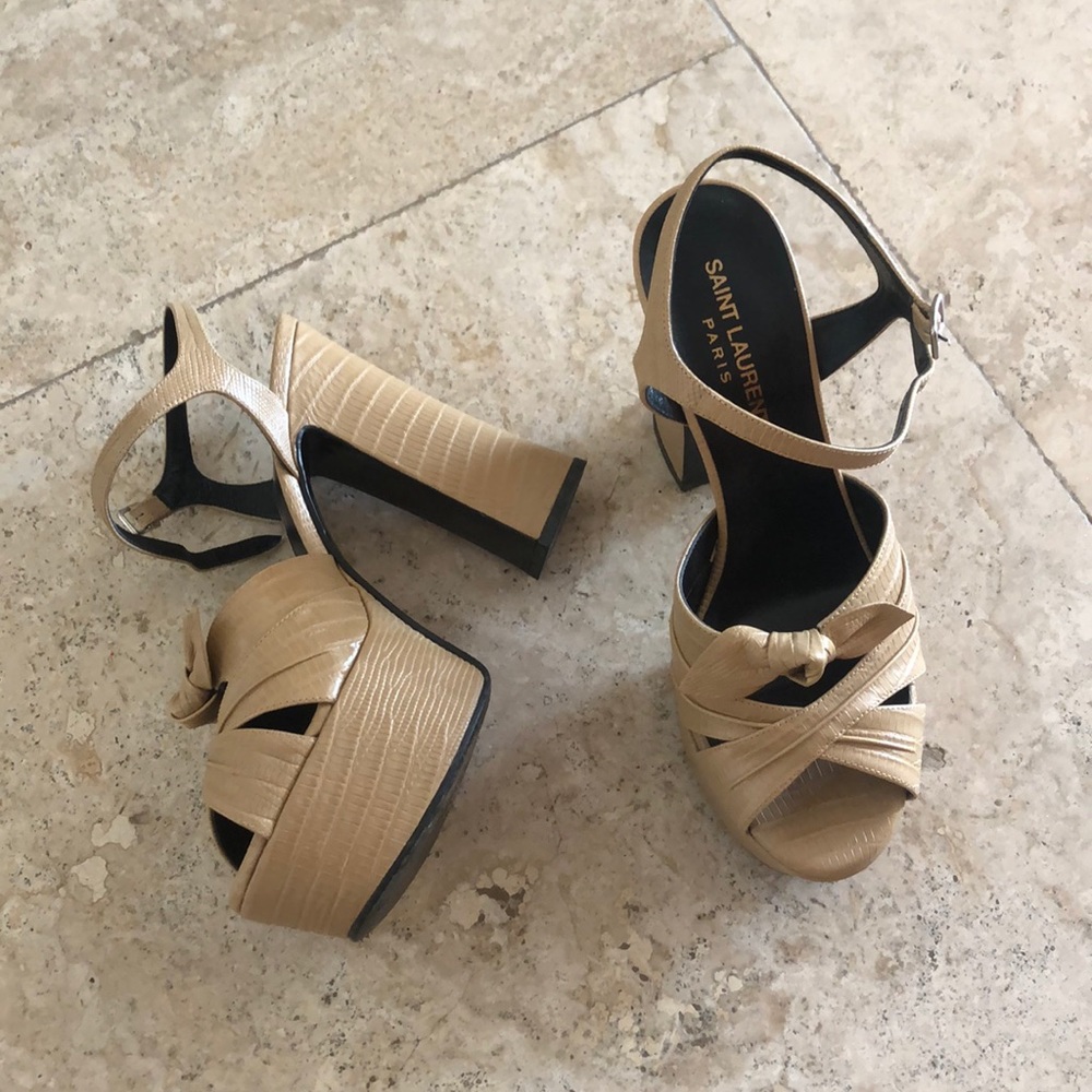 SAINT LAURENT CANDY PLATFORM HEELS
